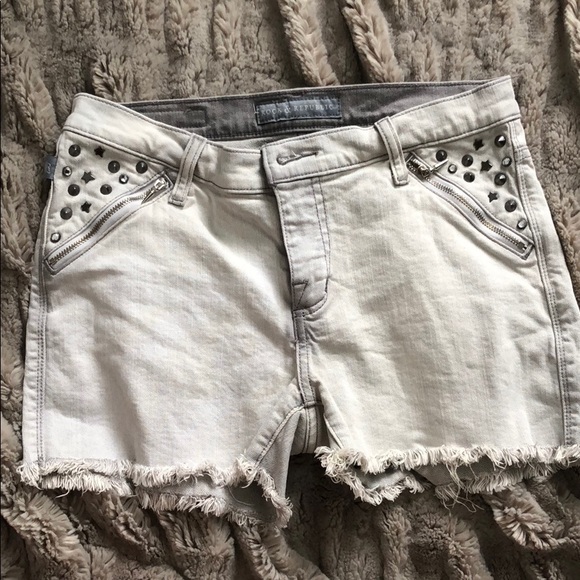 Cutoff edgy jeans shorts grey - Picture 1 of 3